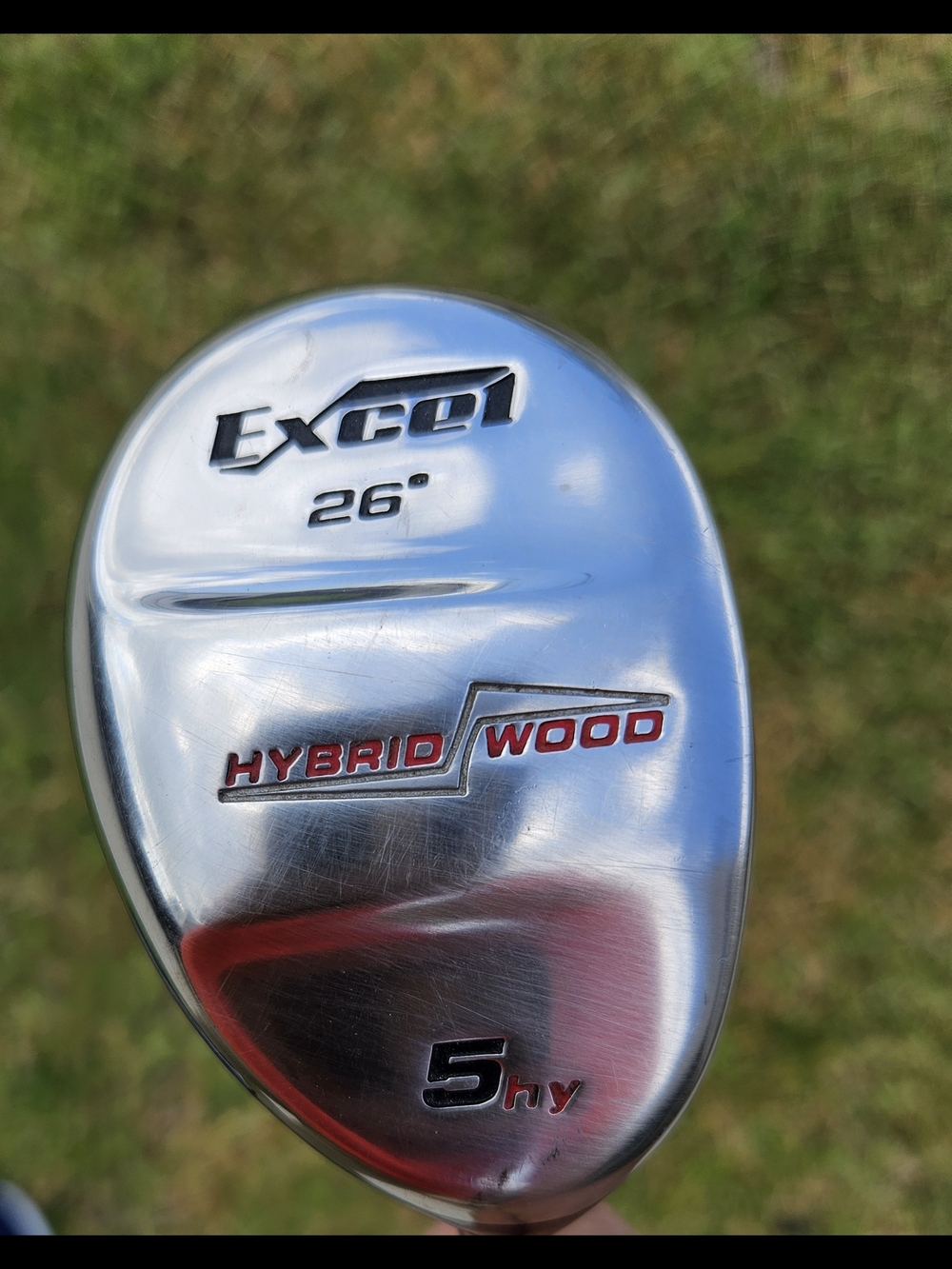 Pinemeadow Excel 5-hybrid wood features a 26-degree loft